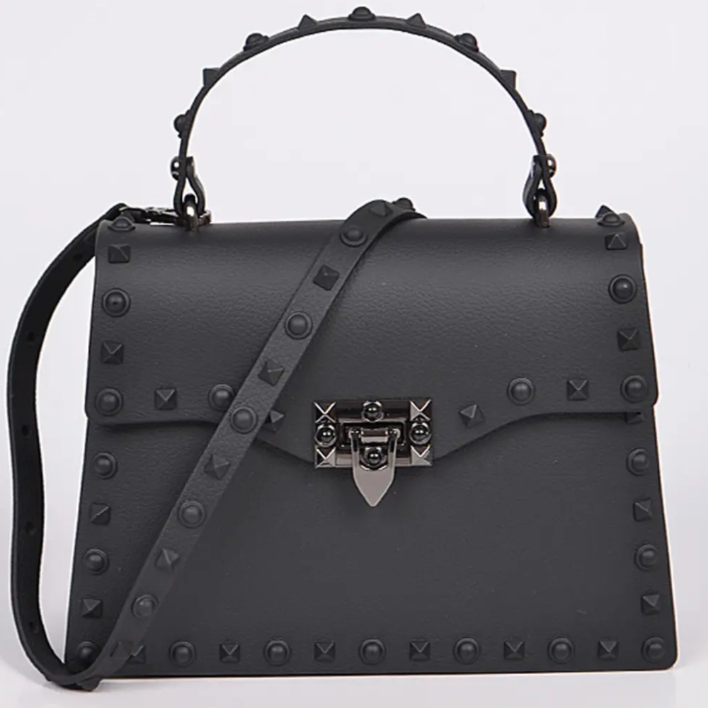 CLEARANCE NWT Blackout Studded PVC Handbag